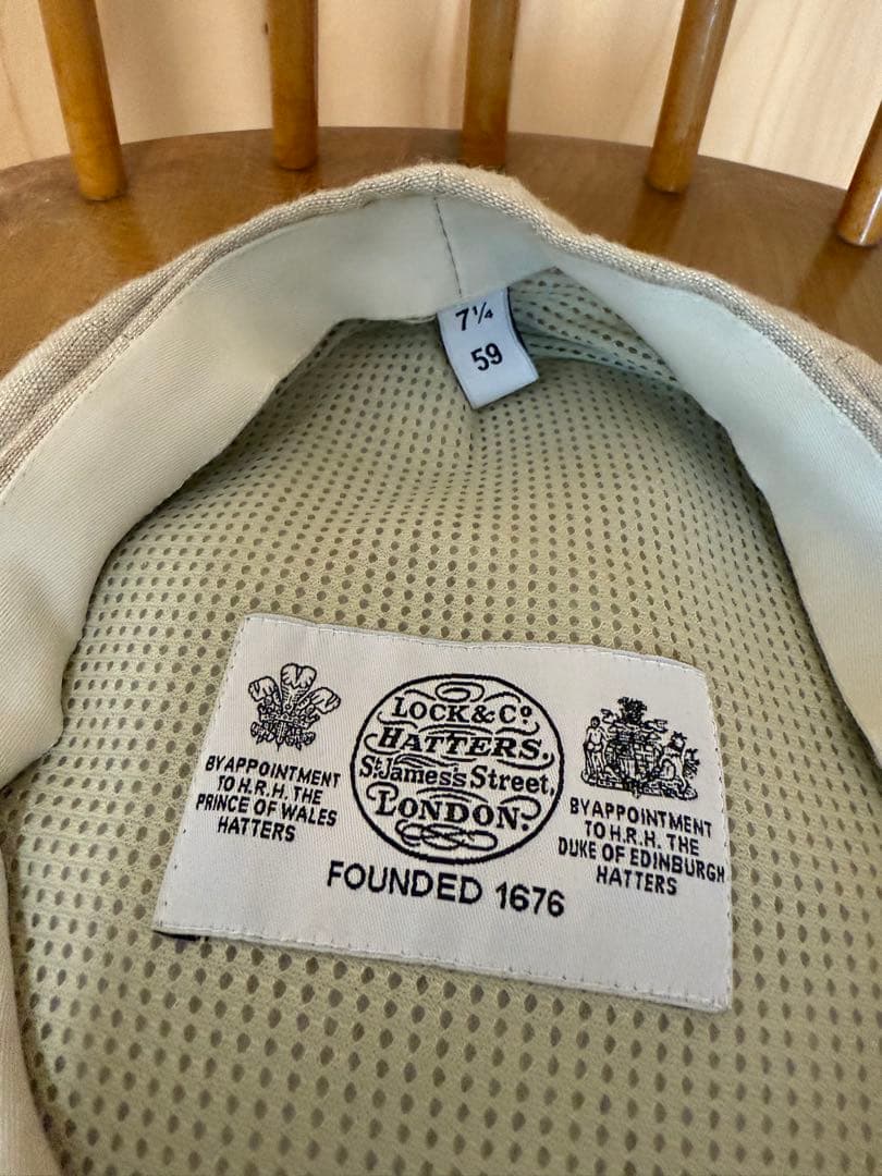 LOCK&CO HATTERS リネン キャスケット JamesLock