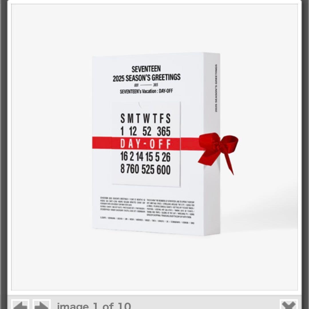 直筆サイン入 SEVENTEEN 2025 SEASON'S GREETINGS