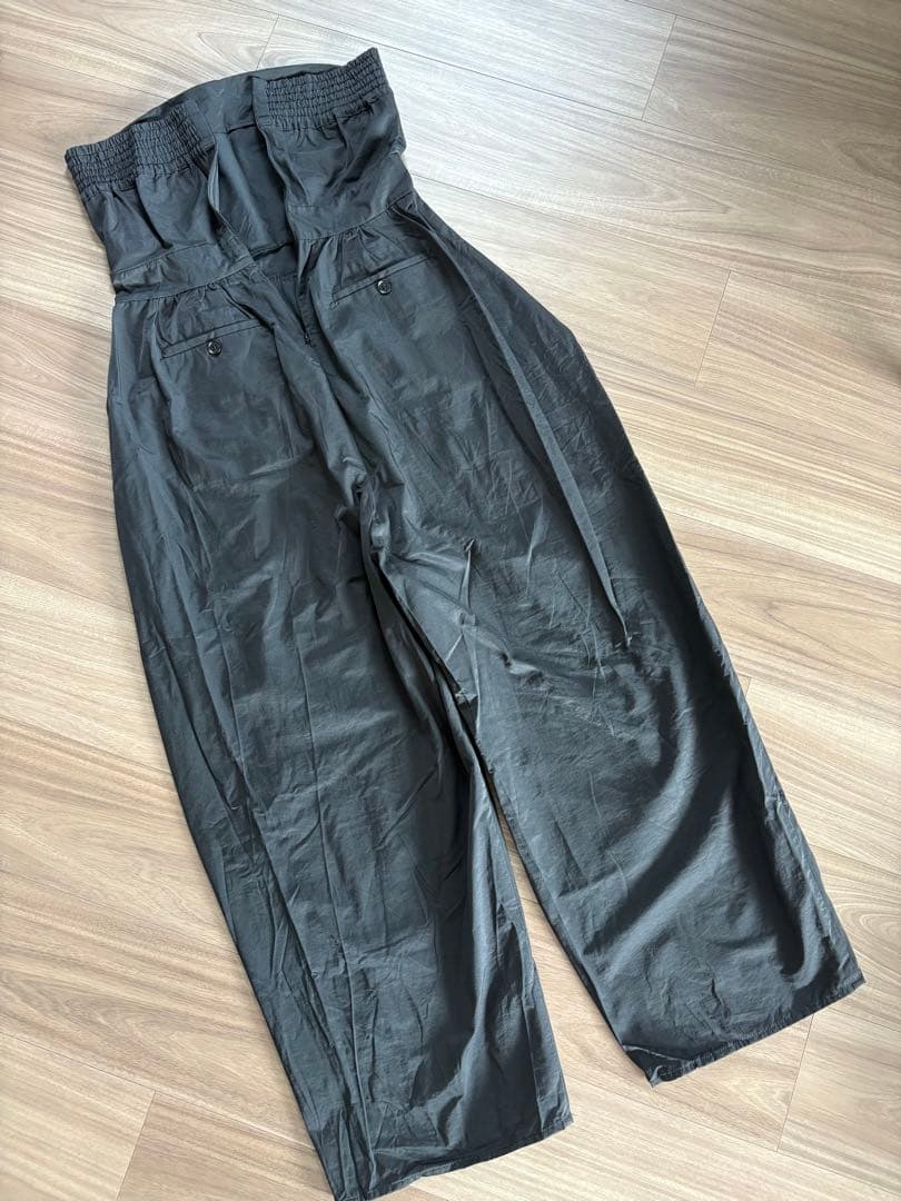 anuke アンヌーク/Wide Bare Combinaison/黒　38