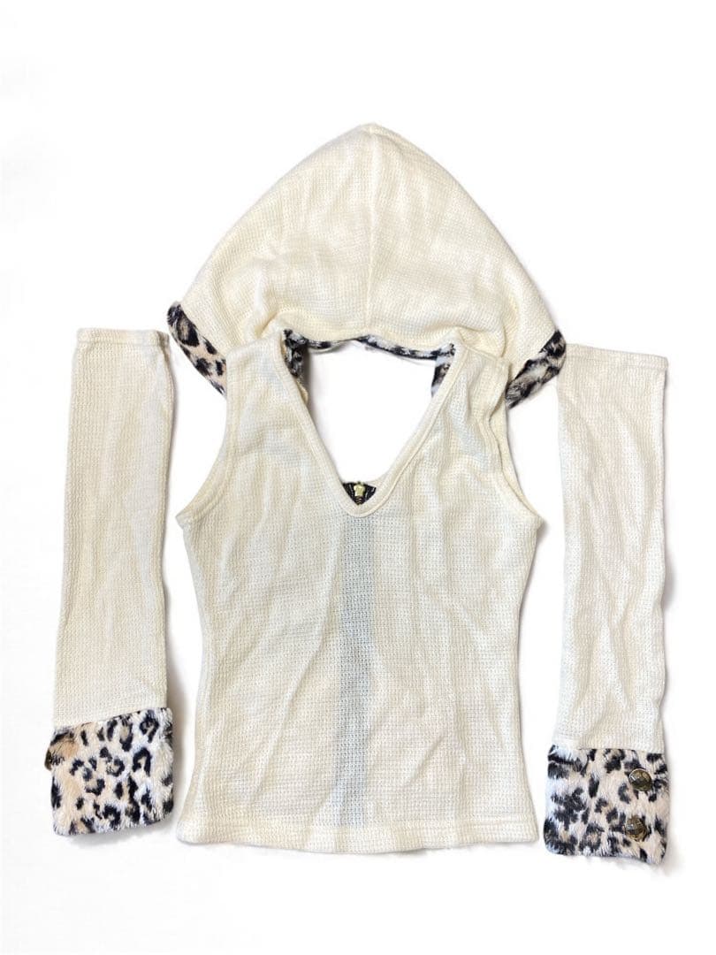 d.i.a. 正規品　レオパードフードタンクトップ　アームカバー　平成　ギャル