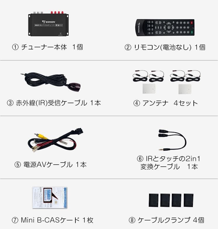 地上デジタルフルセグチューナー フィルムアンテナ EONON V0051