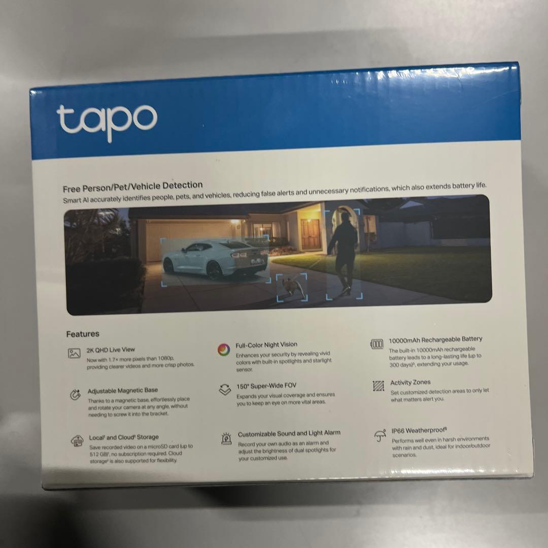 TP-Link Tapo 防犯カメラ 屋外 屋内 マグネット WiFi カメラ