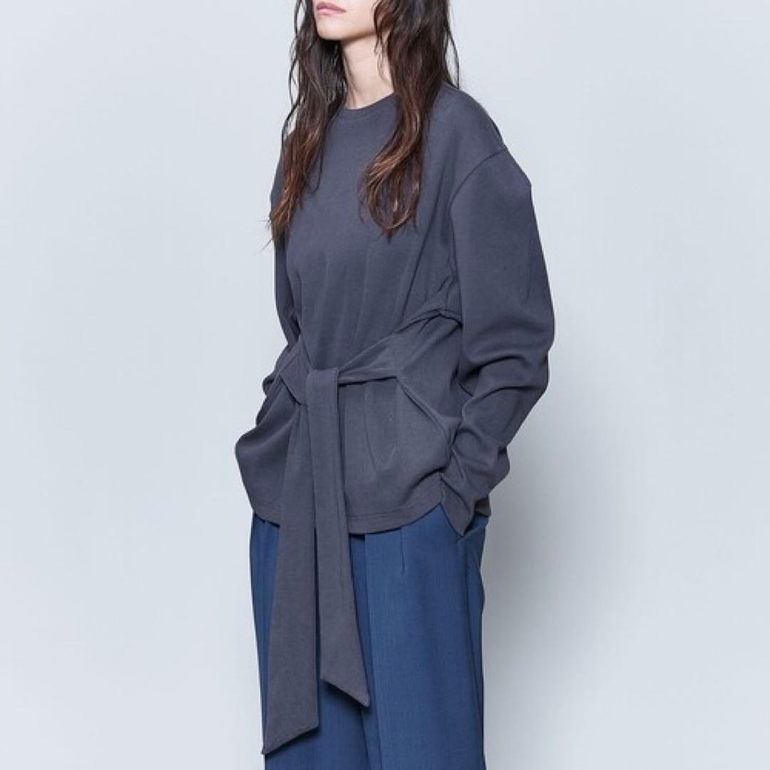 [6(ROKU)] コットン パワーショルダー スリーブ プルオーバー