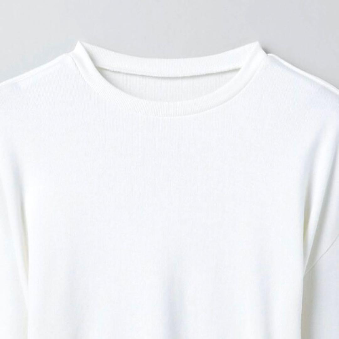 [6(ROKU)] コットン パワーショルダー スリーブ プルオーバー