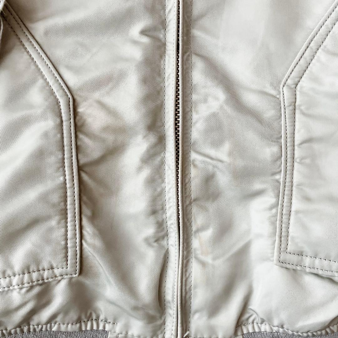 90s ALPHA USA製 CWU-45P フライトジャケット 希少シルバー