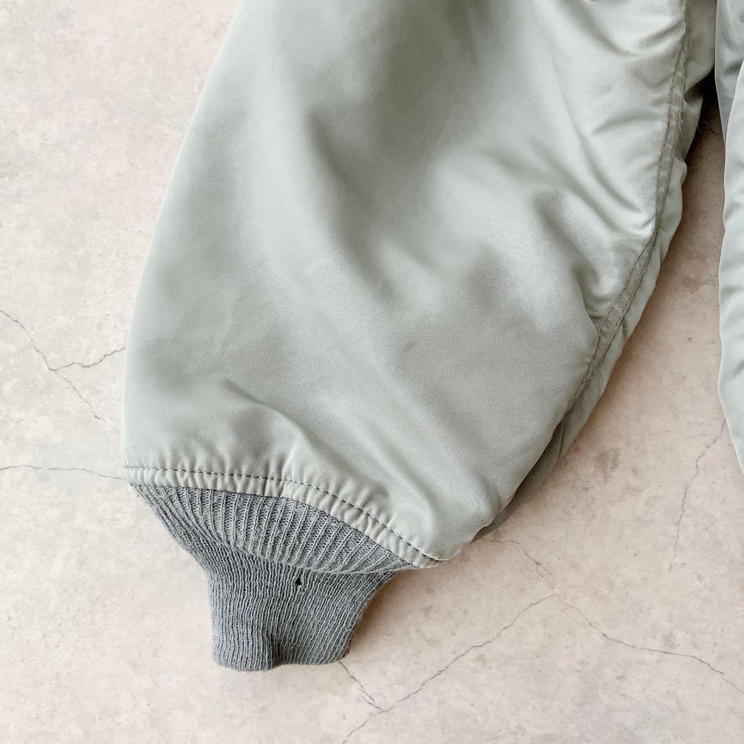 90s ALPHA USA製 CWU-45P フライトジャケット 希少シルバー