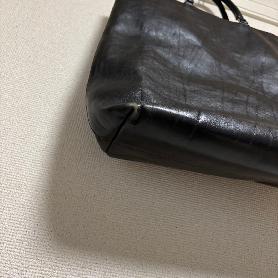 【美品】 HIROFU Hロゴ　レザー トートバッグ　大容量　A4 ユニセックス