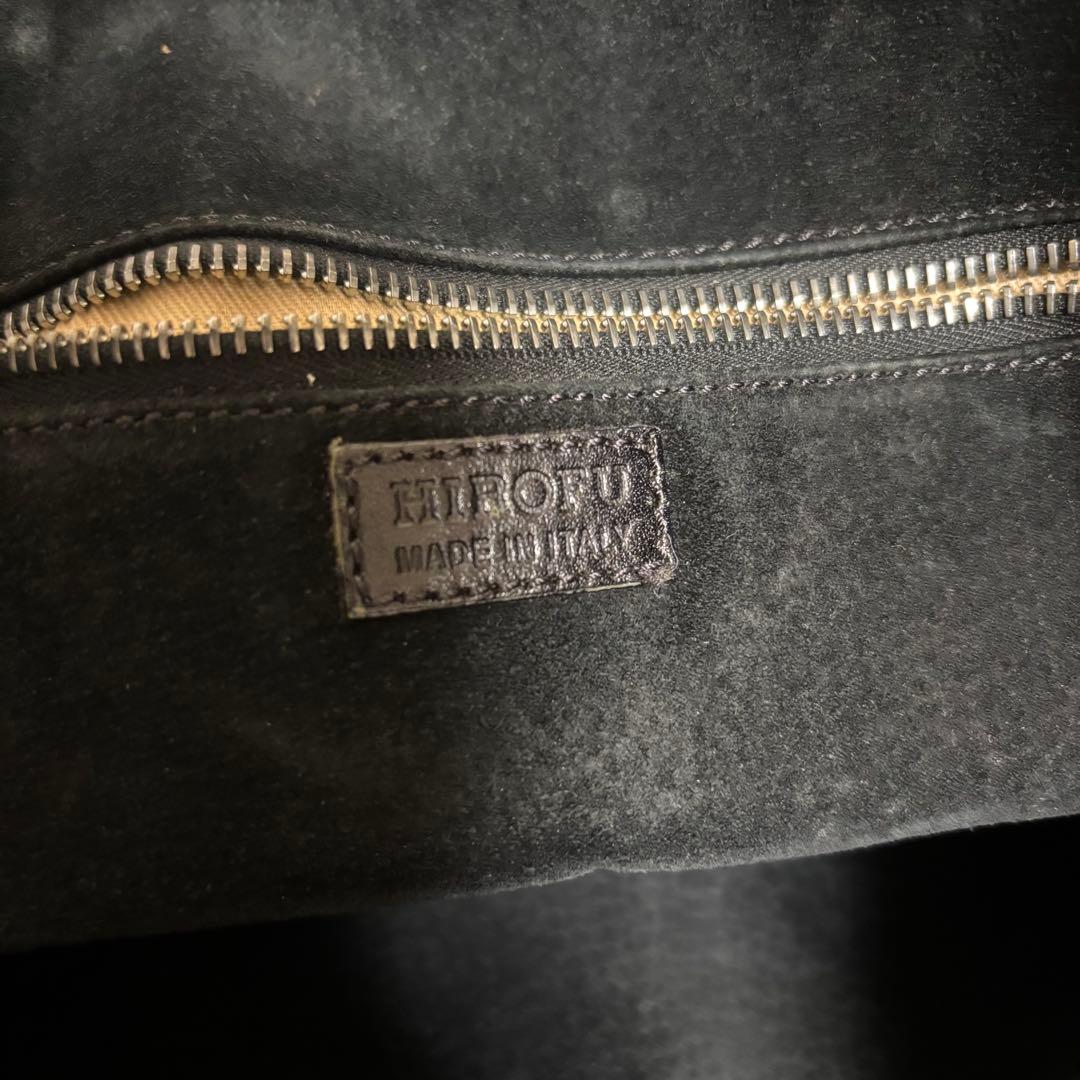 【美品】 HIROFU Hロゴ　レザー トートバッグ　大容量　A4 ユニセックス