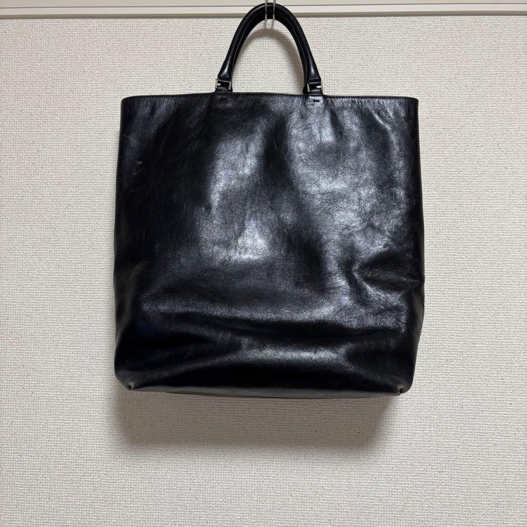 【美品】 HIROFU Hロゴ　レザー トートバッグ　大容量　A4 ユニセックス