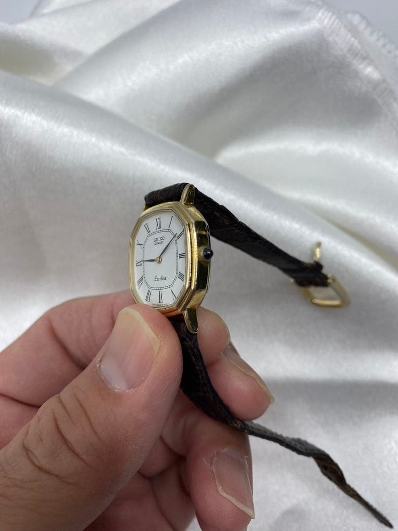 電池交換済　SEIKO 2320-6600 10K 10金　エクセリーヌ