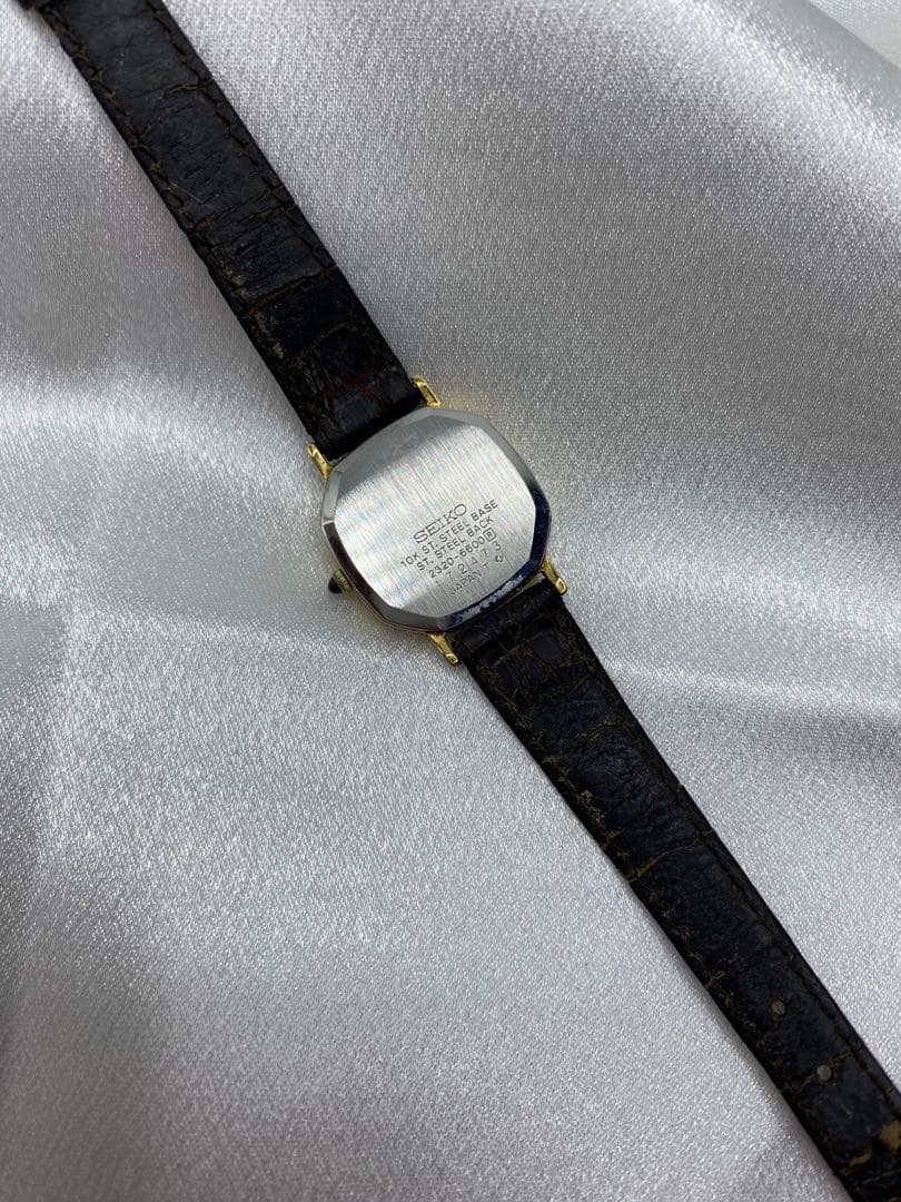 電池交換済　SEIKO 2320-6600 10K 10金　エクセリーヌ
