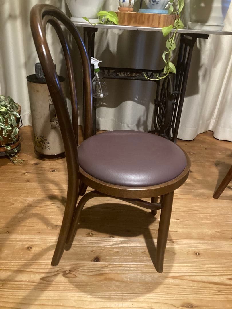 昭和レトロ　秋田木工ベントウッドチェア　曲木ダイニングチェア②