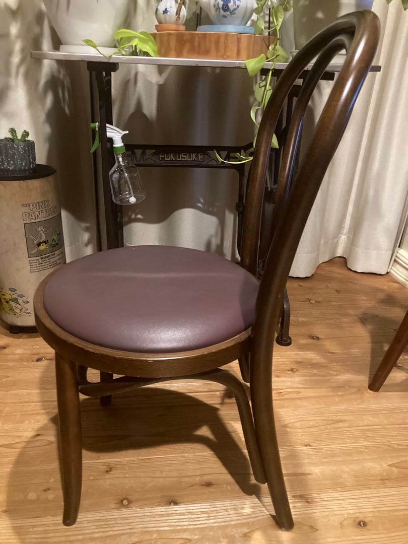 昭和レトロ　秋田木工ベントウッドチェア　曲木ダイニングチェア②