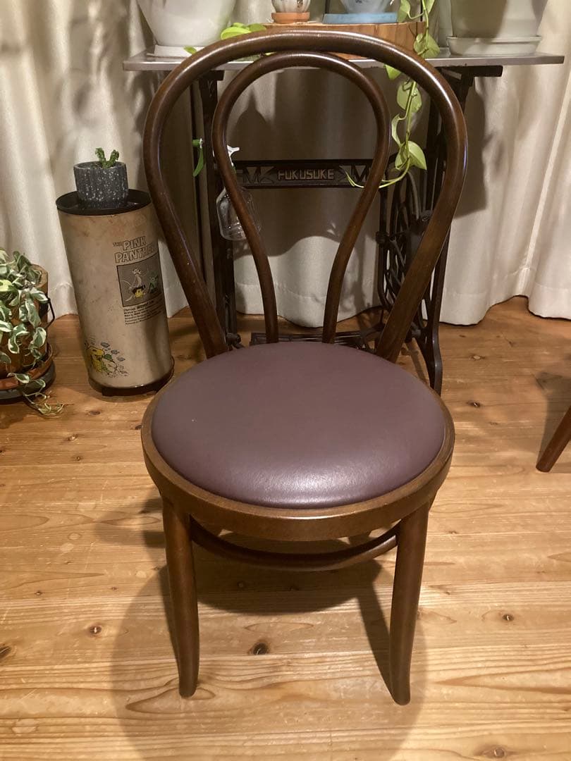 昭和レトロ　秋田木工ベントウッドチェア　曲木ダイニングチェア②