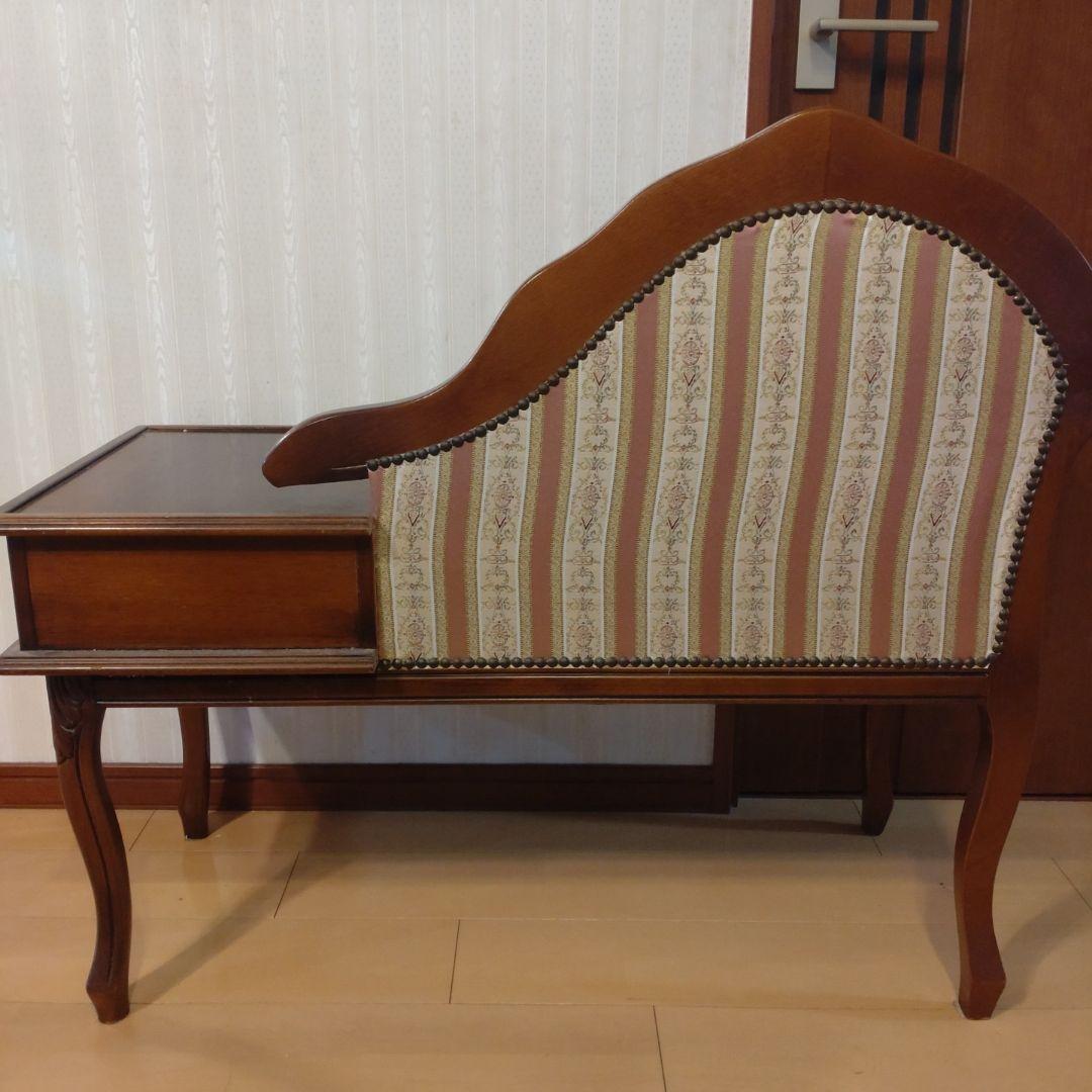 アンティーク　テレフォンベンチ