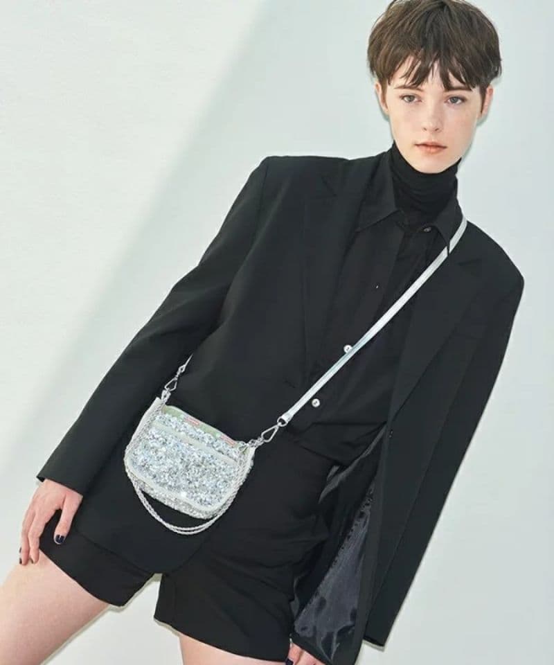 レスポートサックアトリエ 2way チェーン ショルダーバック スパンコール