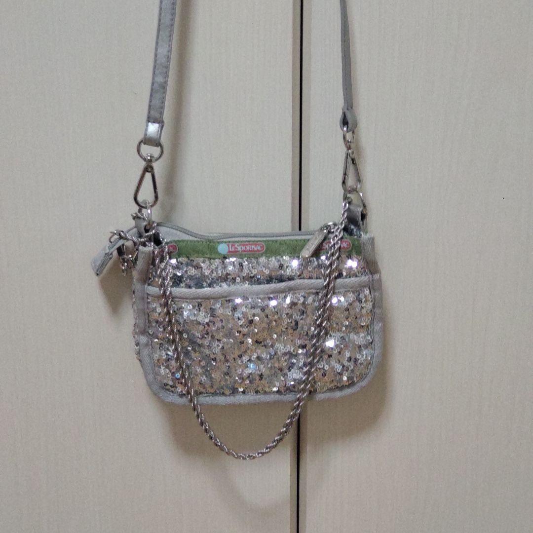 レスポートサックアトリエ 2way チェーン ショルダーバック スパンコール