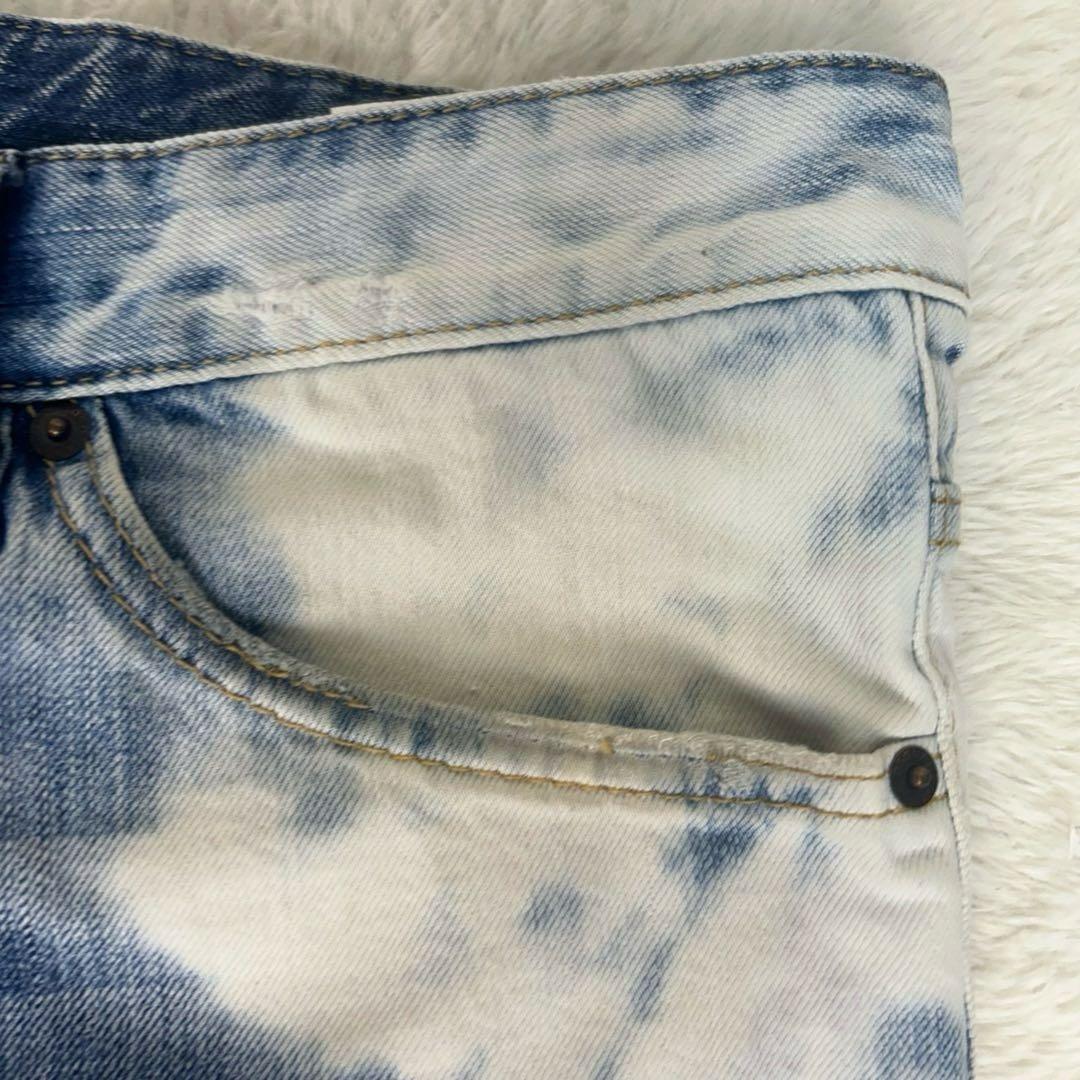 大きいサイズ DSQUARED2 ショートパンツ デニムブリーチ 56