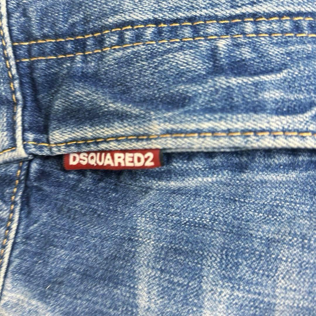 大きいサイズ DSQUARED2 ショートパンツ デニムブリーチ 56
