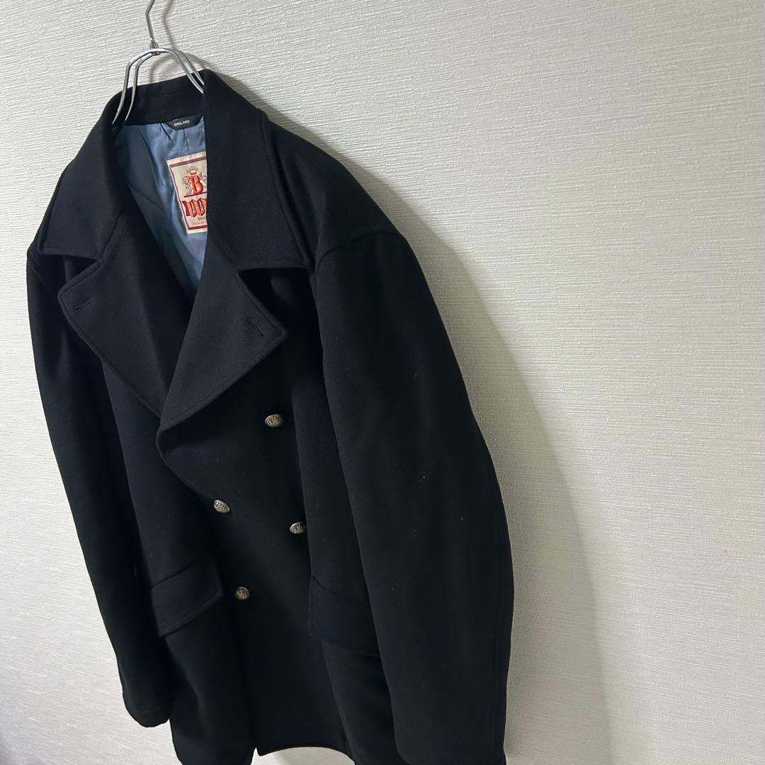 希少BARACUTA ダブルチェスターコート　ロングコートg10 裏地　アンゴラ