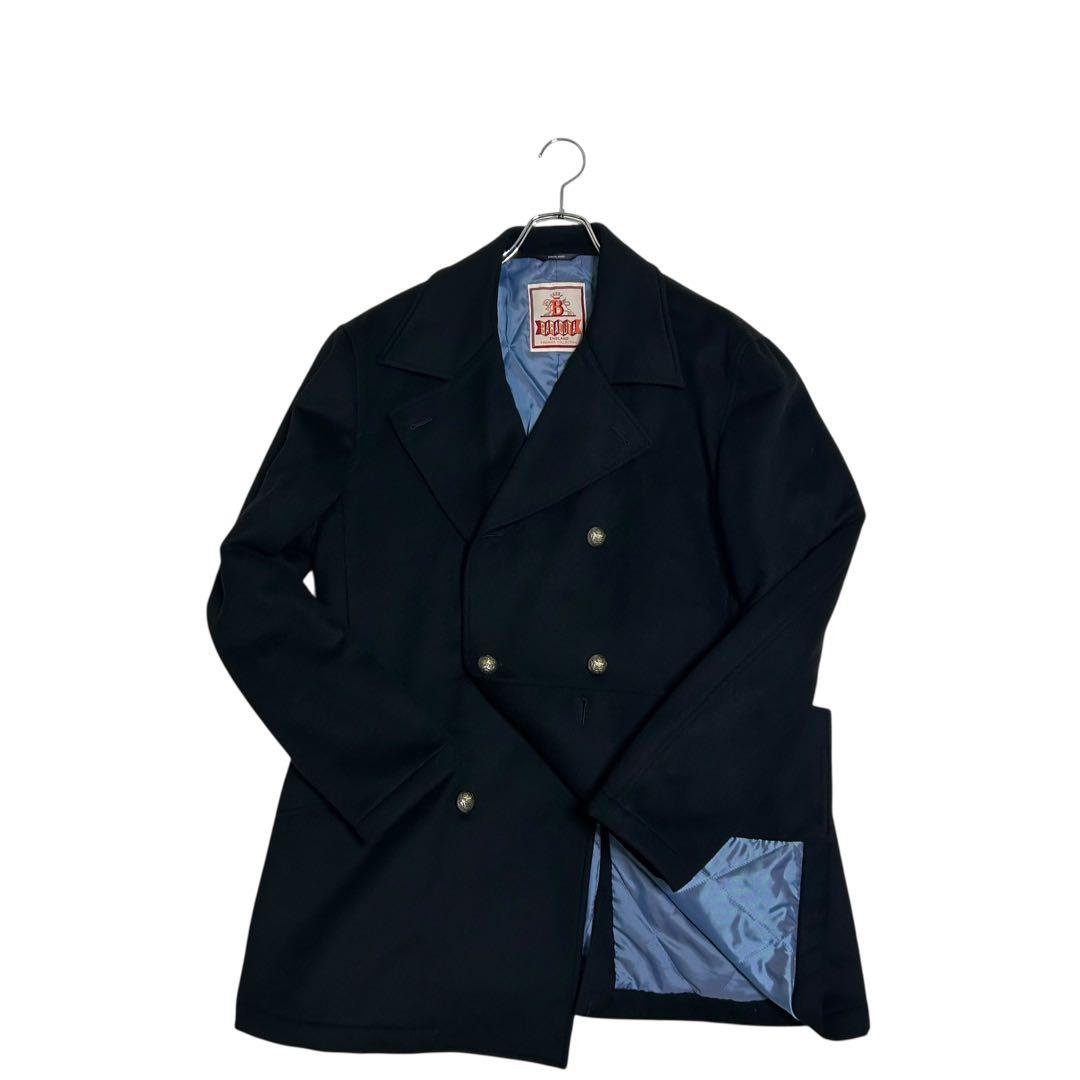 希少BARACUTA ダブルチェスターコート　ロングコートg10 裏地　アンゴラ