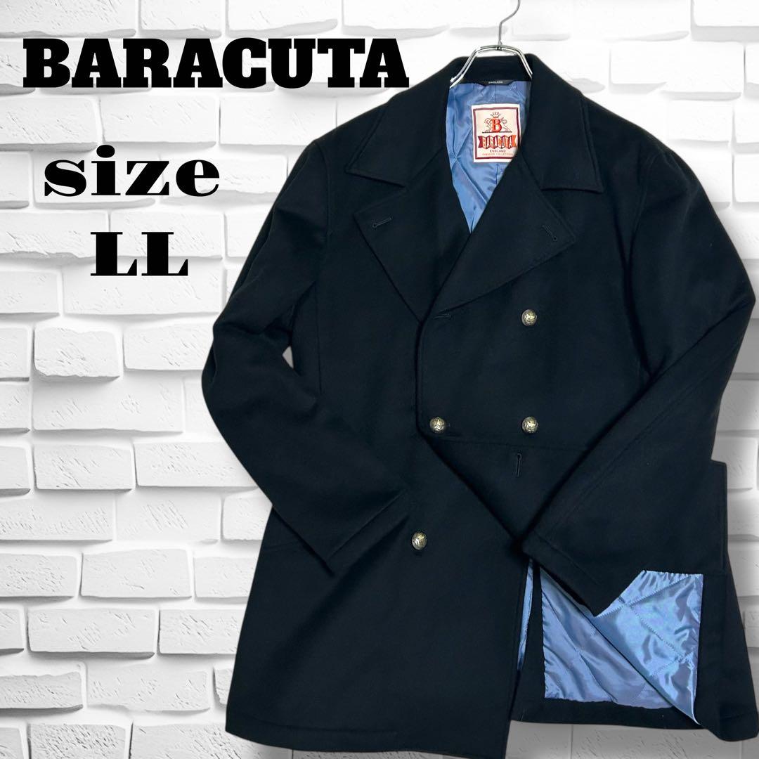 希少BARACUTA ダブルチェスターコート　ロングコートg10 裏地　アンゴラ