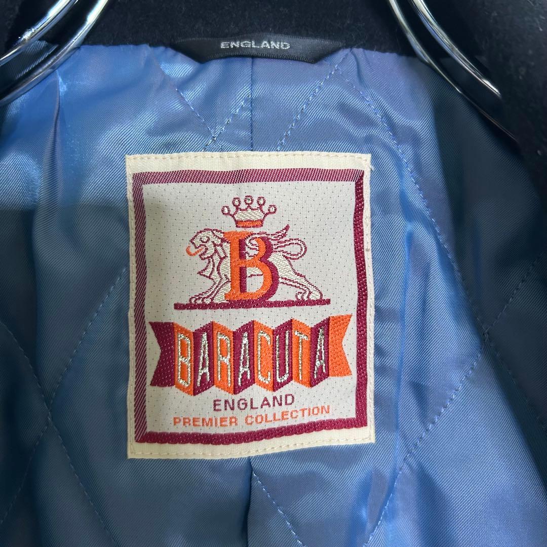 希少BARACUTA ダブルチェスターコート　ロングコートg10 裏地　アンゴラ