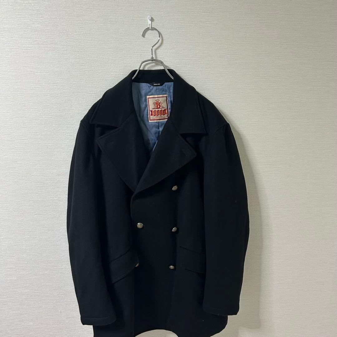 希少BARACUTA ダブルチェスターコート　ロングコートg10 裏地　アンゴラ