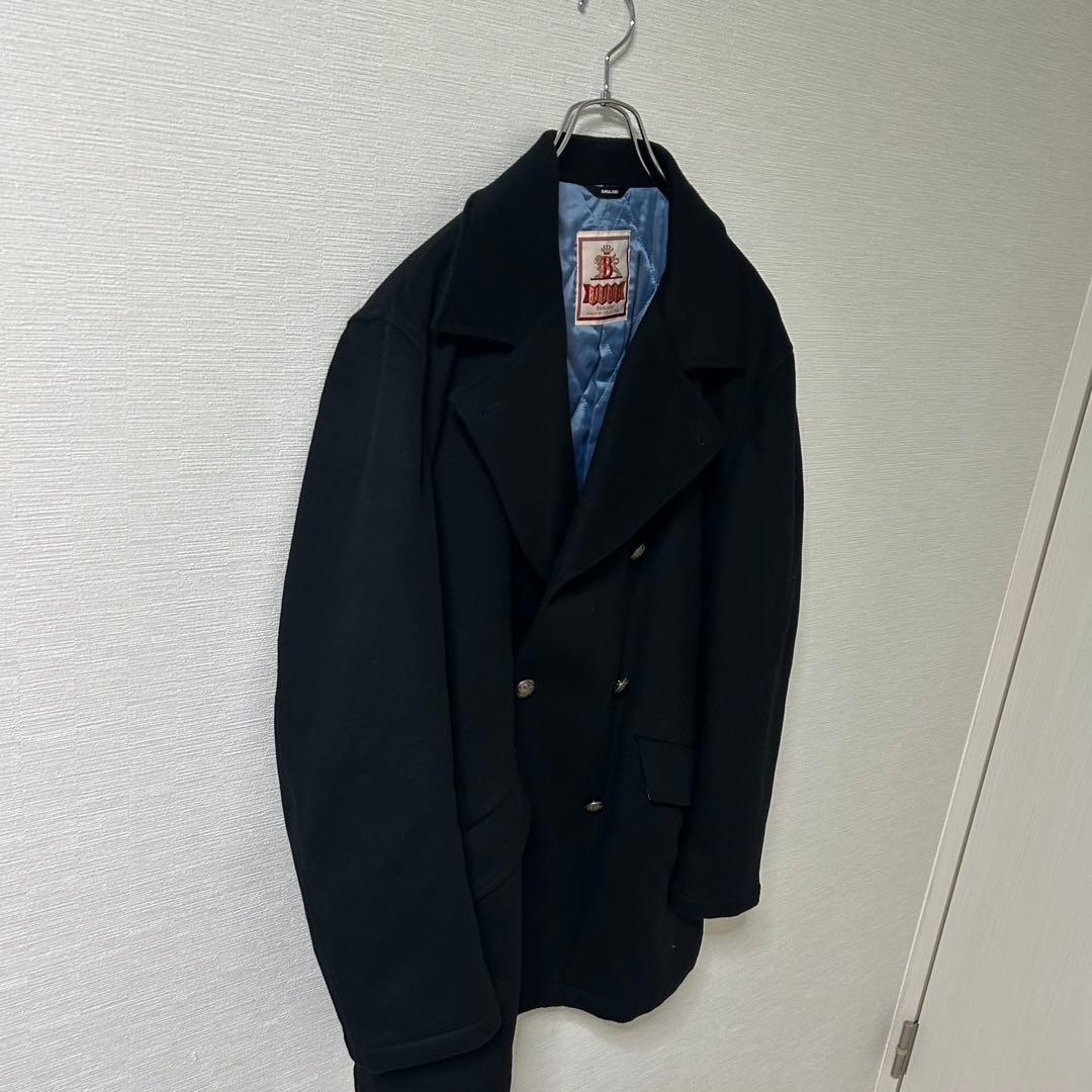 希少BARACUTA ダブルチェスターコート　ロングコートg10 裏地　アンゴラ