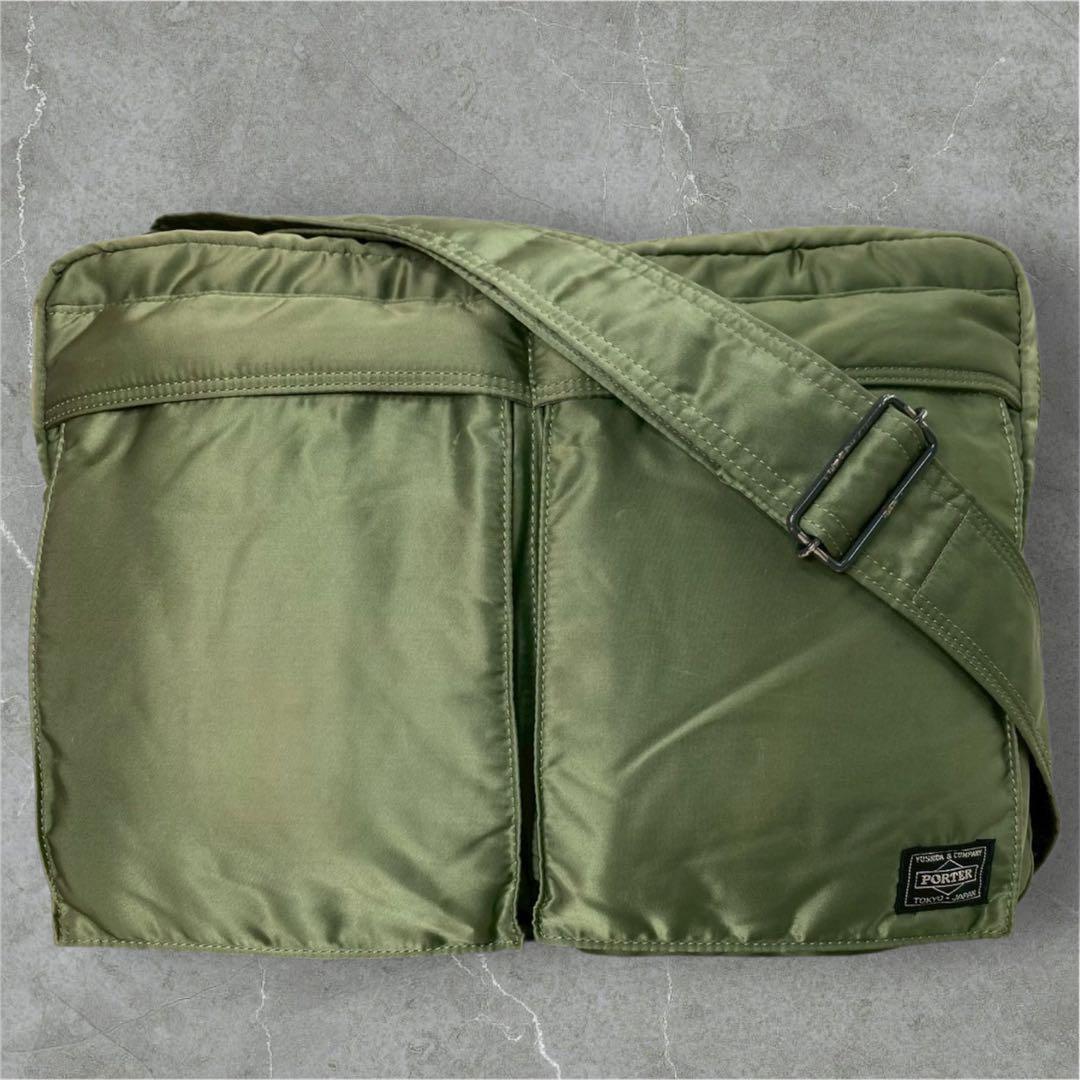 PORTER タンカー ショルダーバッグ XL グリーン
