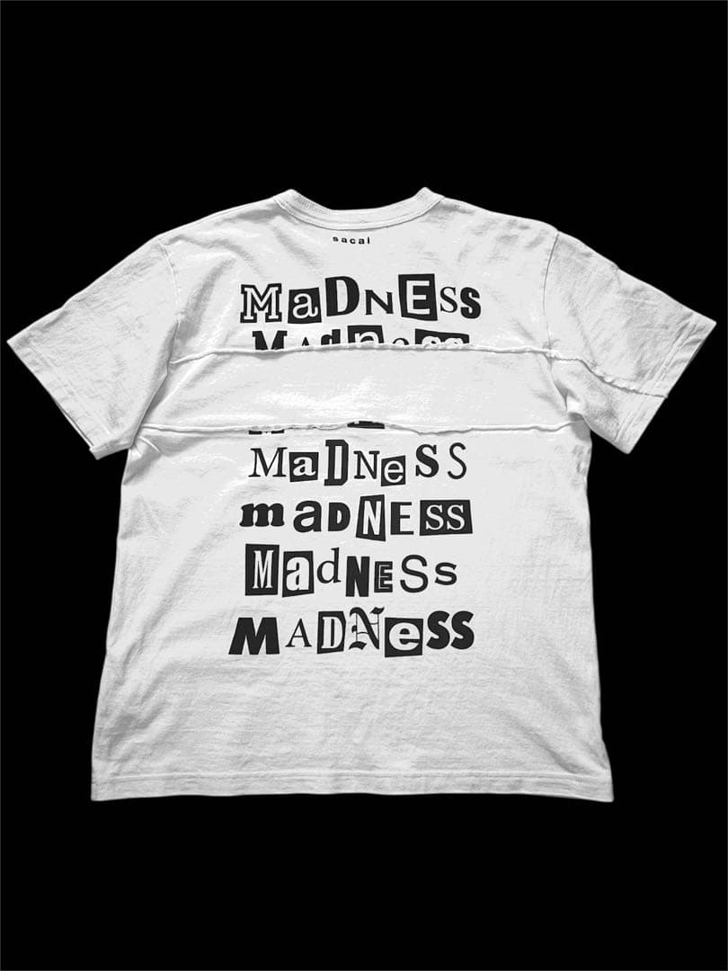 sacai 21ss archive mix Tシャツ 白2 紙タグあり