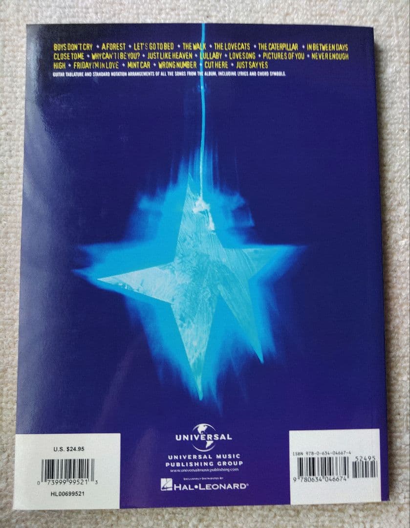 THE CURE GREATEST HITS ギタースコア