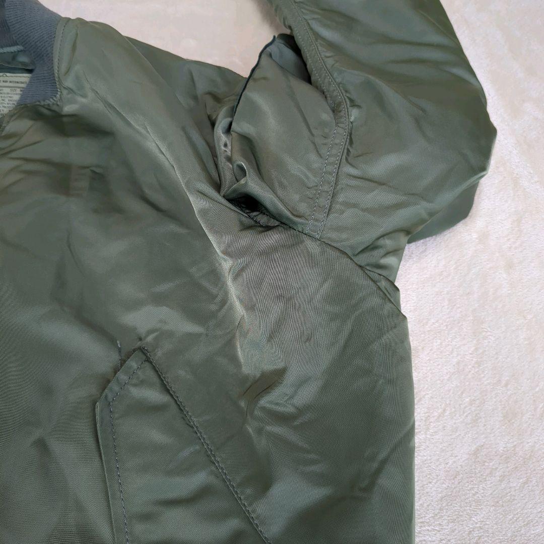 アルファ MA-1 フライトジャケット グランドクルー 短丈 USA製 90s