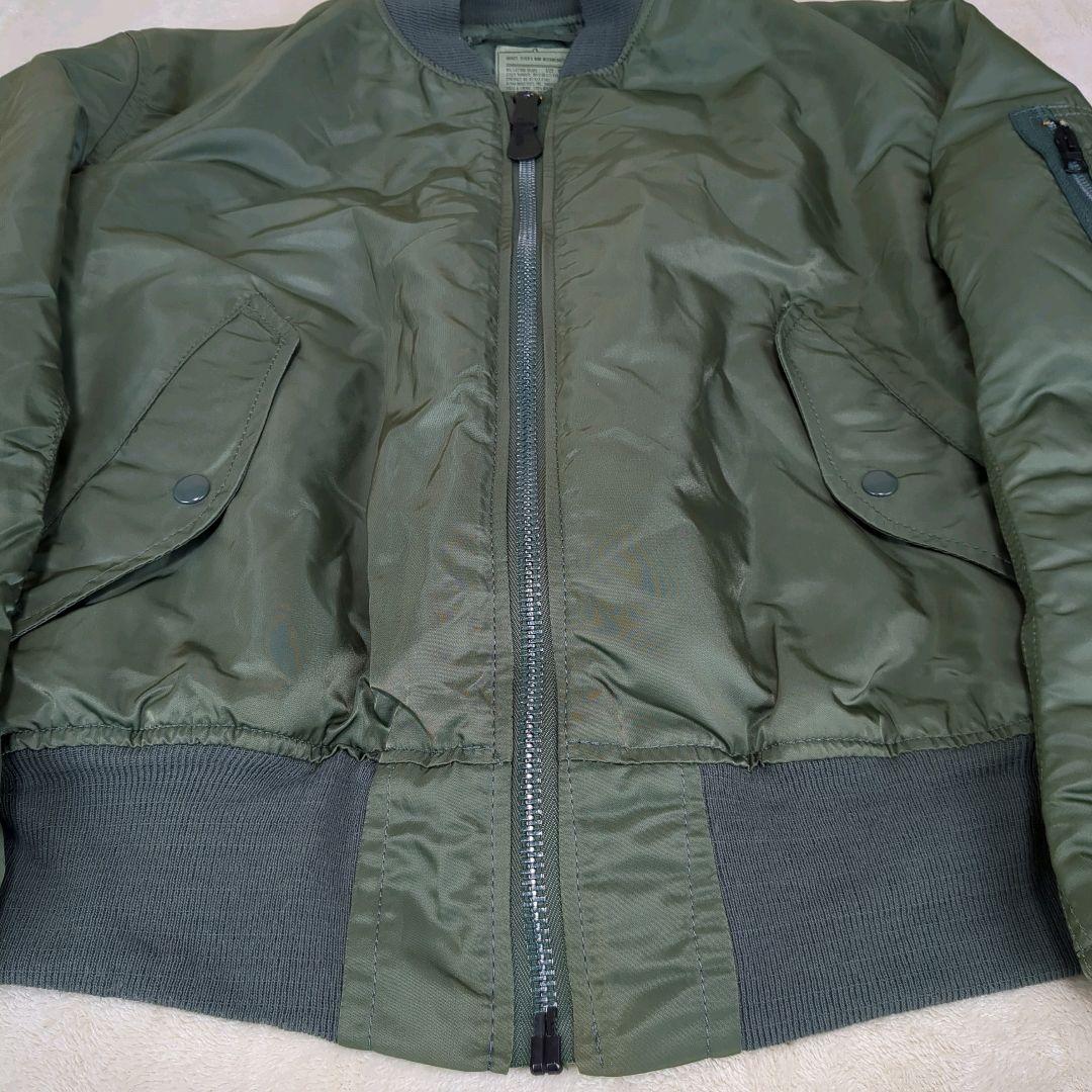 アルファ MA-1 フライトジャケット グランドクルー 短丈 USA製 90s