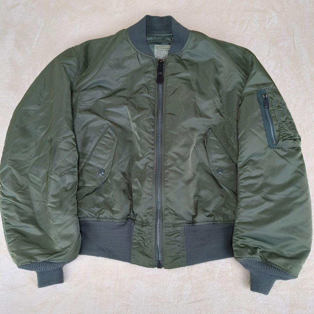 アルファ MA-1 フライトジャケット グランドクルー 短丈 USA製 90s