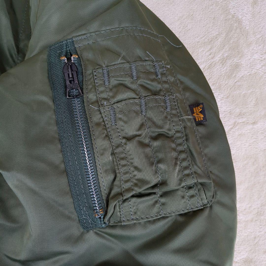 アルファ MA-1 フライトジャケット グランドクルー 短丈 USA製 90s