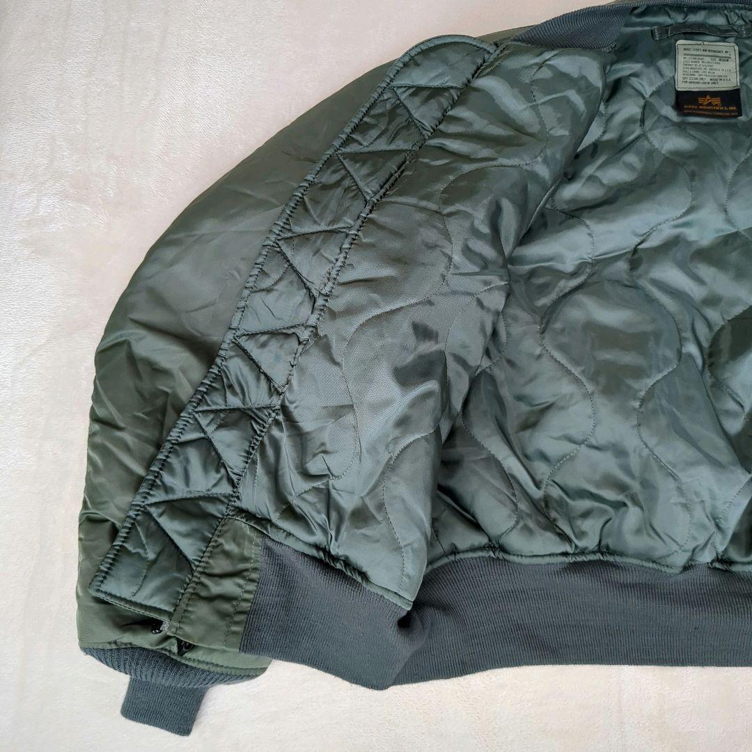 アルファ MA-1 フライトジャケット グランドクルー 短丈 USA製 90s