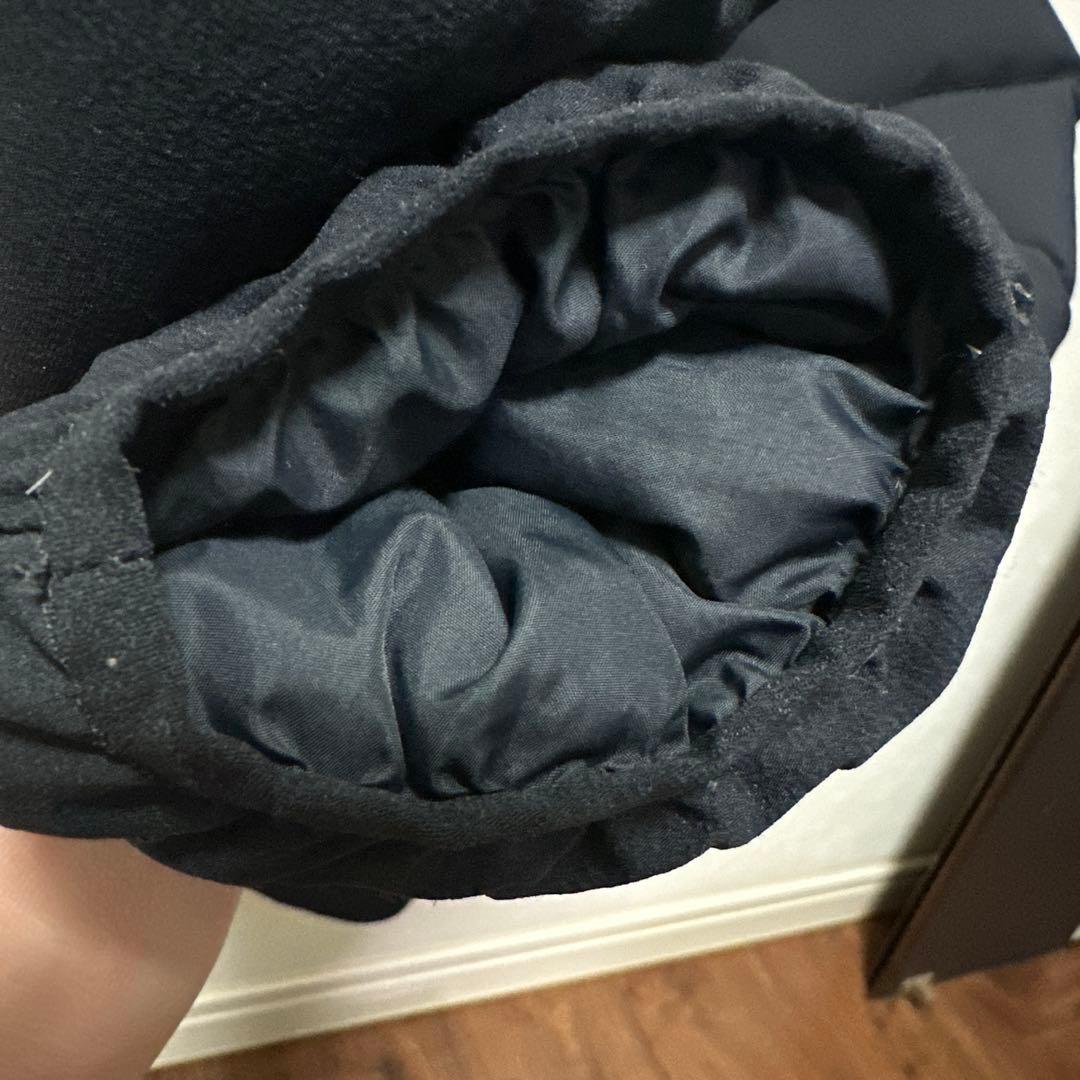 160 モンベル　ブラック ダウンジャケット フード付き