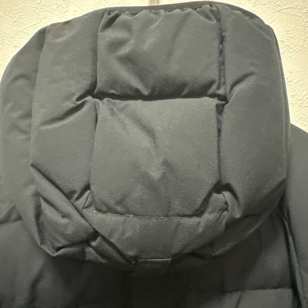 160 モンベル　ブラック ダウンジャケット フード付き