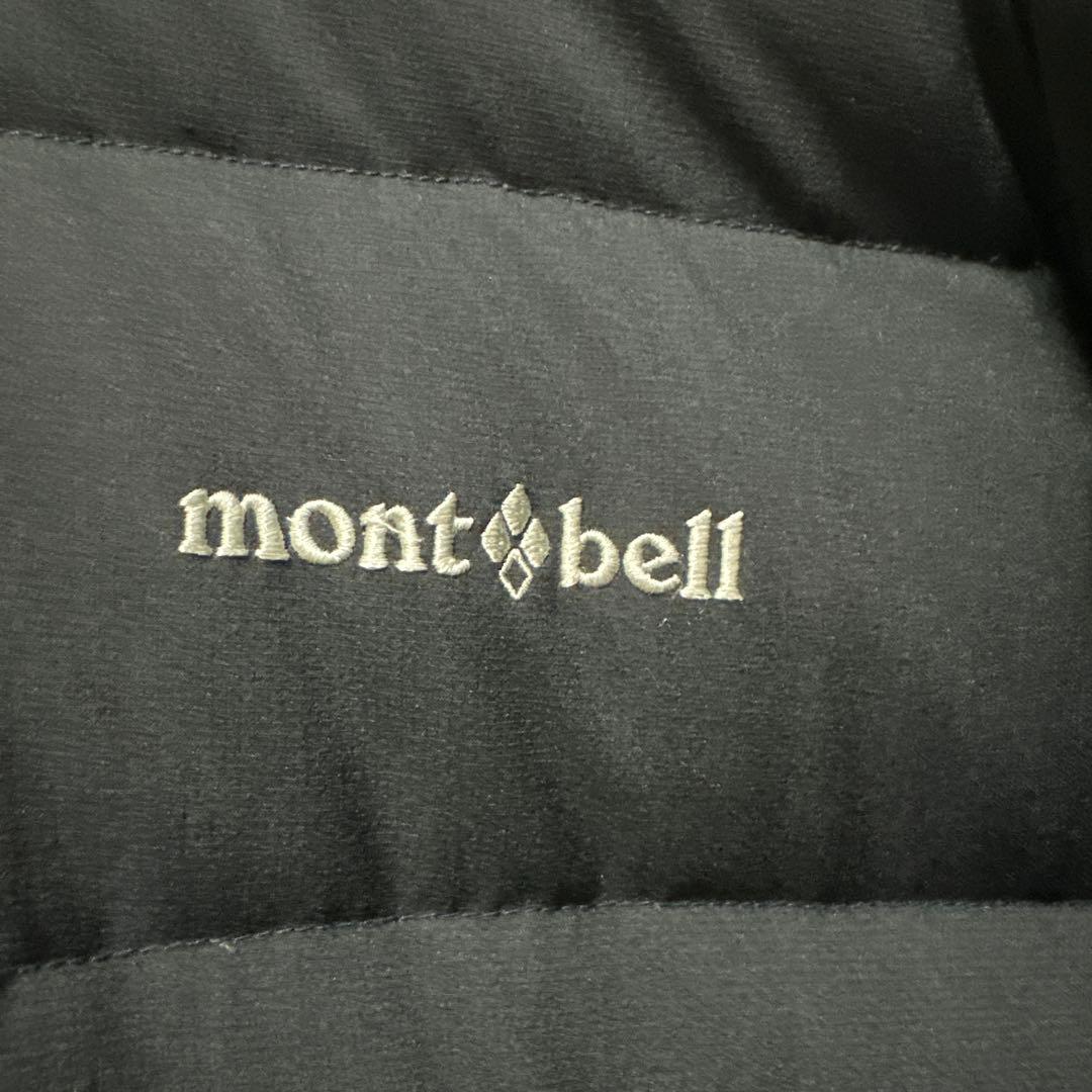 160 モンベル　ブラック ダウンジャケット フード付き