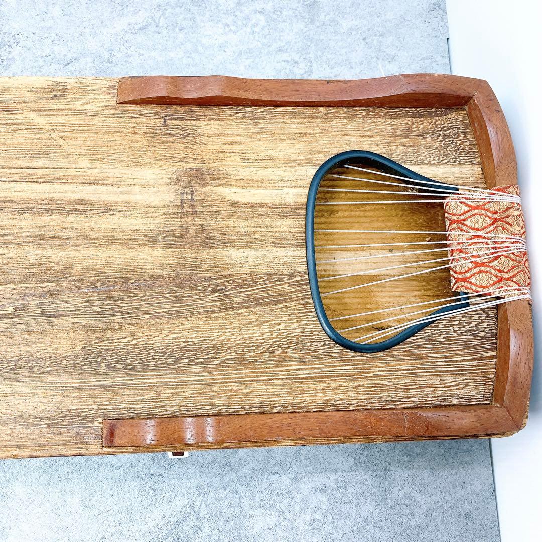 琴 13弦 すだれ彫り 並甲 弦楽器 和楽器 蒔絵