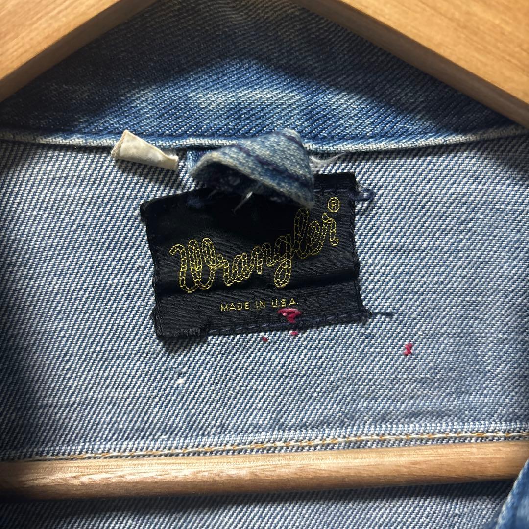 70s wrangler デニムジャケット 38 ラングラー USA製