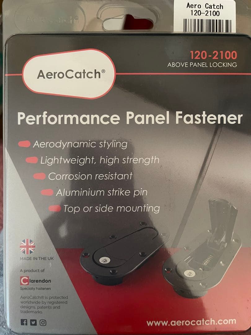 AeroCatch 120-2100 パフォーマンスパネルファスナー