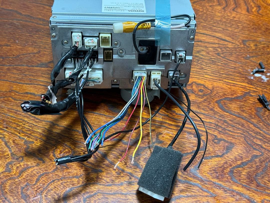 トヨタ純正 SDナビ　NSZT-W64　2017年地図 高精細液晶　アンテナ