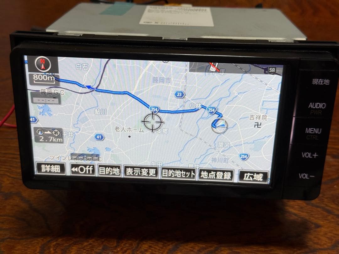 トヨタ純正 SDナビ　NSZT-W64　2017年地図 高精細液晶　アンテナ