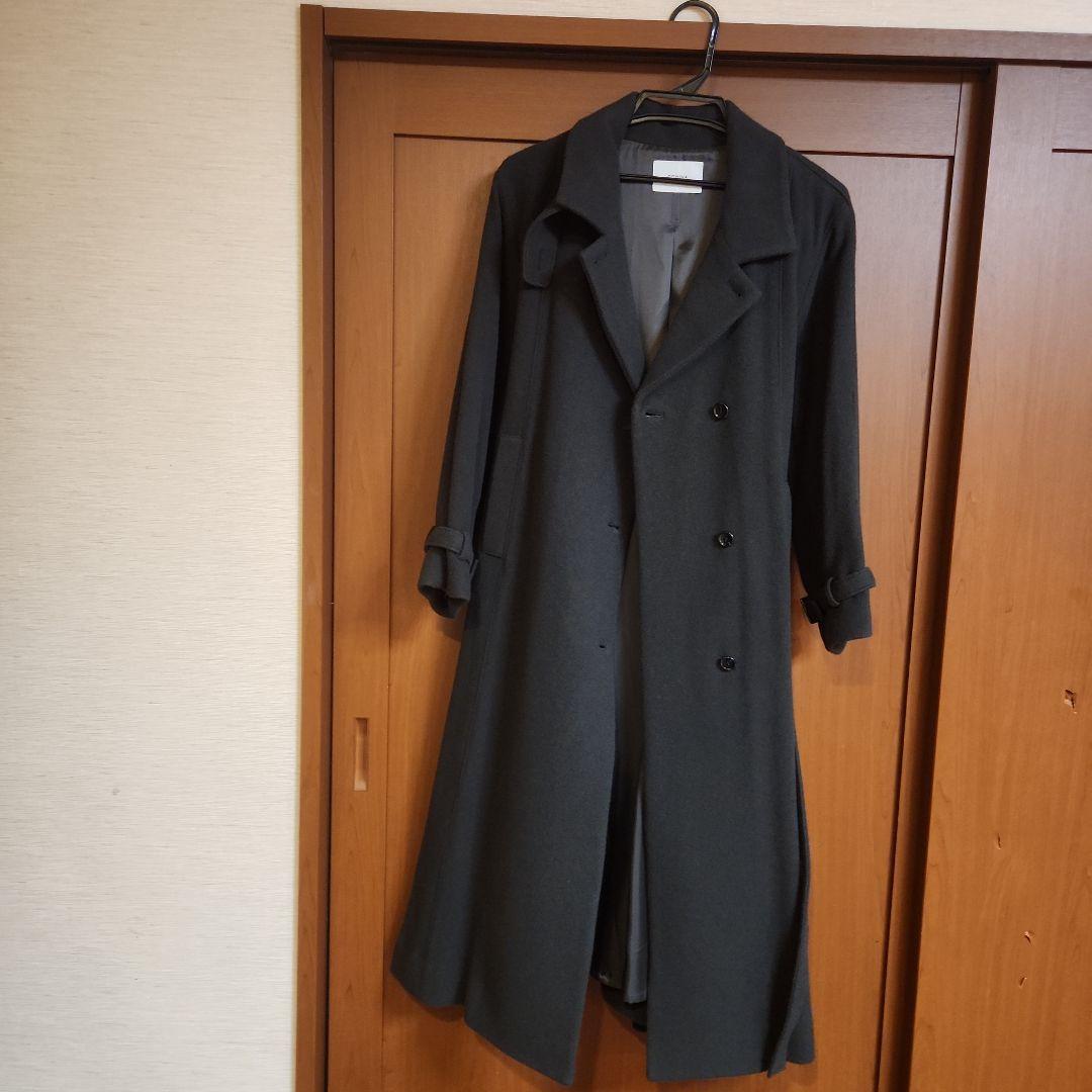 COHINA セミダブルバックフレアウールコート