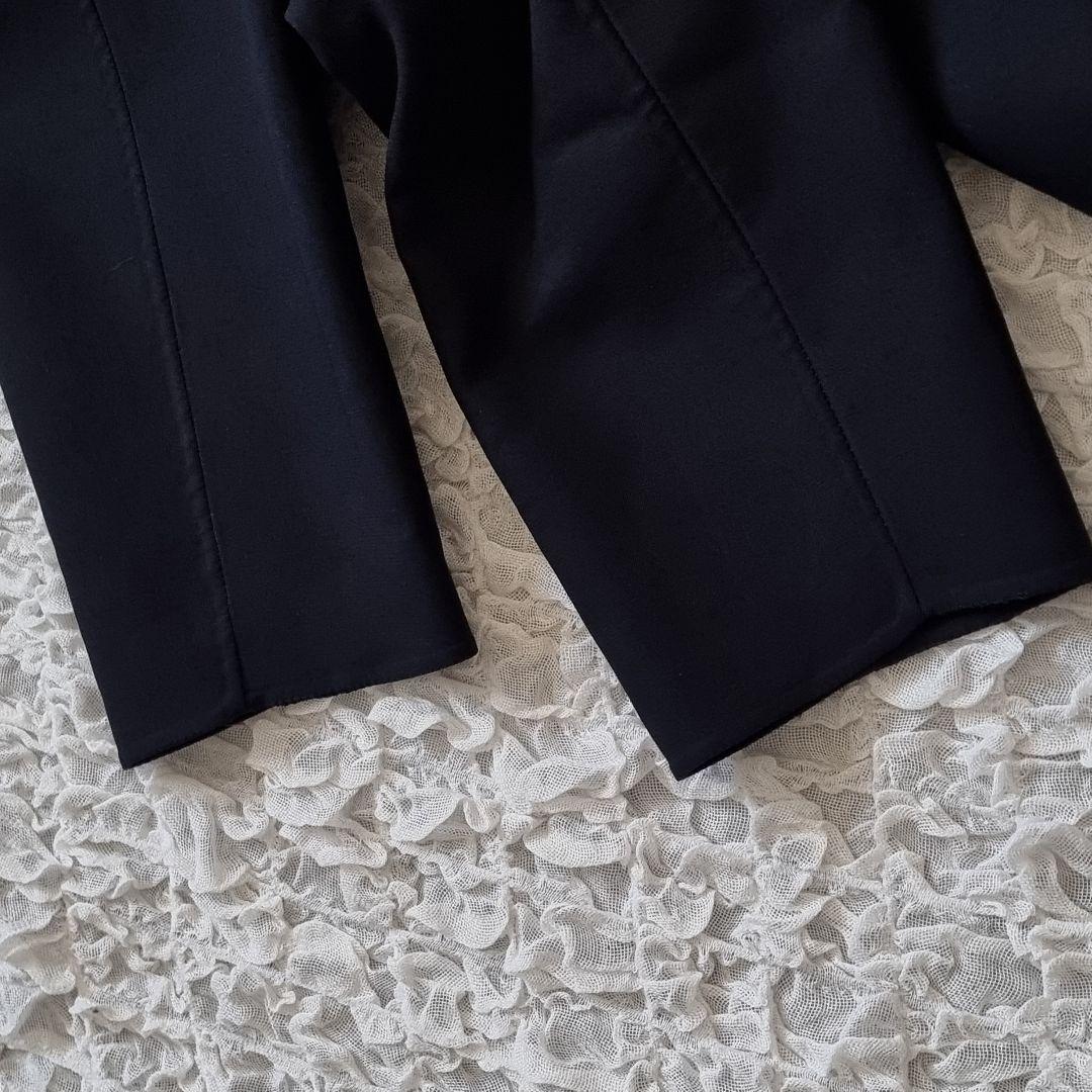 エストネーション ダブルフェイスリバーコート ベルト付 ロング　ネイビー