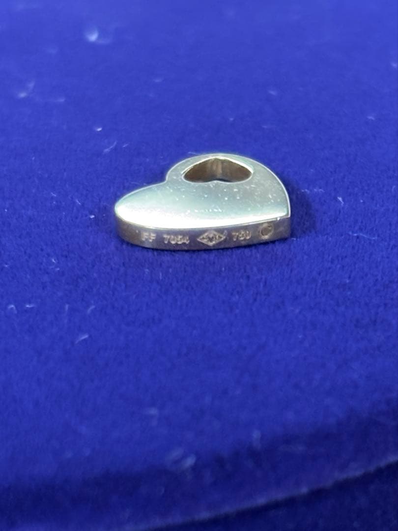 カルティエ　ハート　チャーム　ペンダントトップ　PG