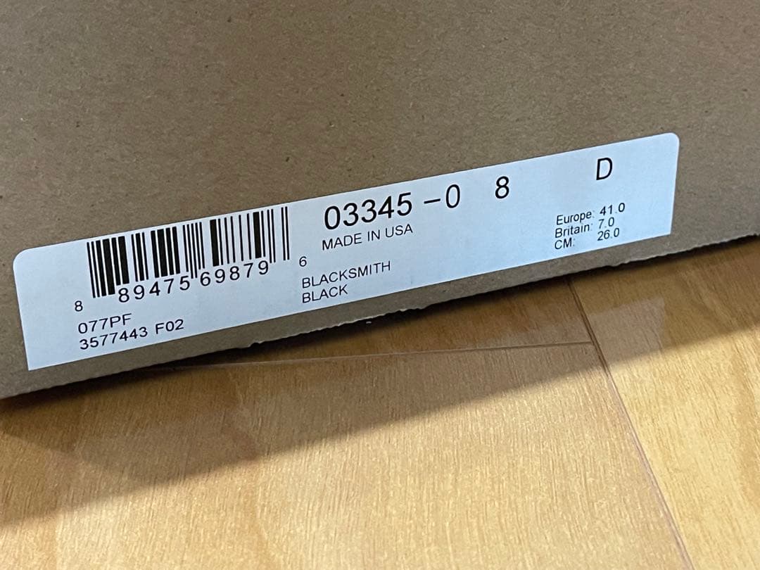 レッドウイング ブラックスミス 3345 ブラック 26cm