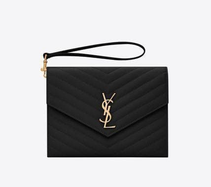 SAINT LAURENT】 新品・未使用 モノグラムキルティングクラッチバッグ